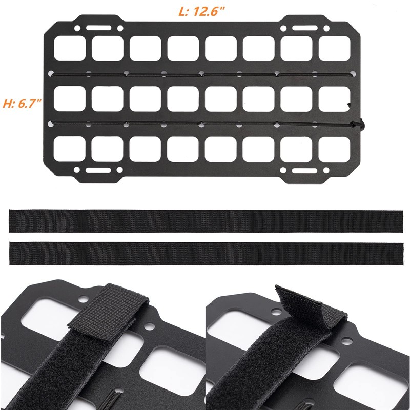 TACNEX Car Sun Visor Organizer Vehicle Rigid MOLLE Panel Tactical