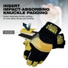 KameLo Goatskin Leather Multipurpose Riggers Safety Work Gloves with Secure