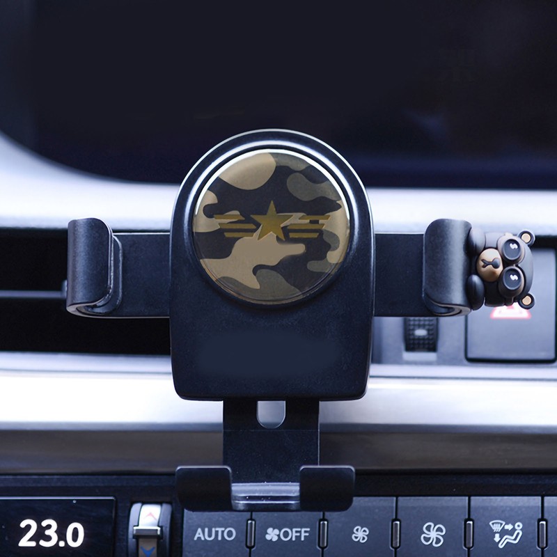 Car Phone Mount Cute Catoon Pattern Stable Vent Design Heat