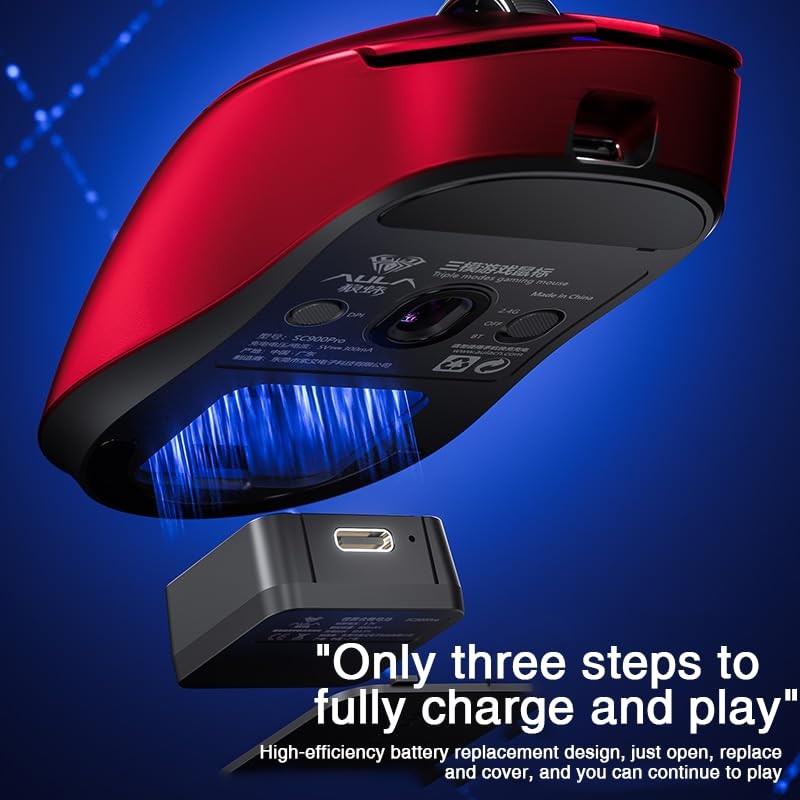 AULA SC900 Max Wireless Gaming Mouse, 30000 DPI, 750IPS, PAW3950