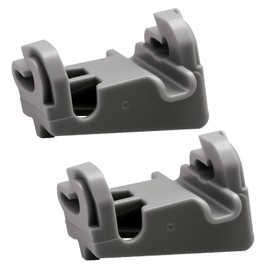 SDRZJX 2PCS Dishwasher Lower Rack Holders Rack Fixing Clips Tine Row Clips Compatible with LG Dishwasher Replace#: MEG64438801 00611474