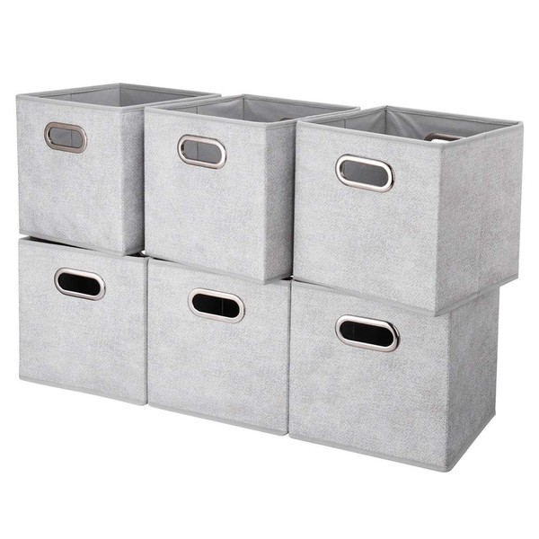 QY-SC14-6 - 6 cubos de almacenamiento plegables de tela con