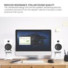 Kanto SE4 Elevated Desktop Speaker Stands for Medium Bookshelf Speakers