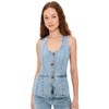 Madewell Women's Denim Scoop Neck Vest in Edmonson Wash, Edmonson