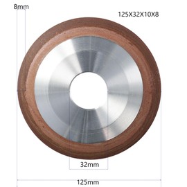 HOBBYIN Grinding Wheel,Diamond Wheel, Resin Diamond Grinding Wheel Abrasive Wheel for Alloy Blade Tungsten Steel 125mm