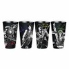 KISS Black Signature Design Set of 4 Drinking Pint Glasses