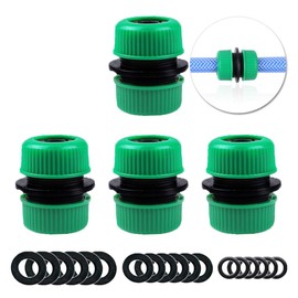 YAAVAAW 4 Pack 1/2 inch(12.5mm) Hose Repair Connector Extender for Join 1/2 inch Garden Hose Pipe Quick Repair Connection