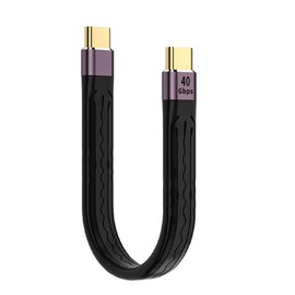 USB Type C short wire (USB 3.1 standard 5.4 inch (13.8 cm) flat), USB-C convertible USB-C wire, 4K @ 60Hz video output 10 Gbps data transmission, PD compatible 100 W/5 A rapid charging, Type-C