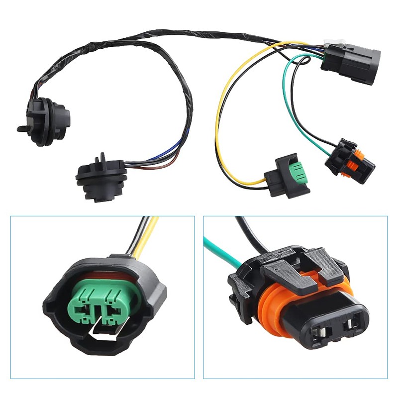 WMPHE Compatible with Headlight Wiring Harness Chevy Silverado 1500 2500HD