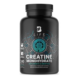 Creatina Monohidratada Cápsulas 240 Cáps Desempeño Recuperación Muscular Alta Pureza Fácil Tomar Creatine Monohydrate Life