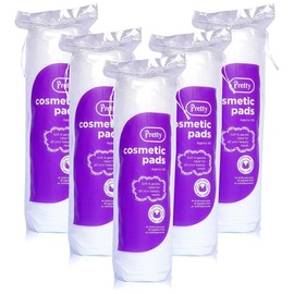 400 Cosmetic Pads Lint-Free - 100% Pure Cotton Wool, Soft & Absorbent, Gentle on Skin - Ideal for All Beauty Needs-(80pk of 5)