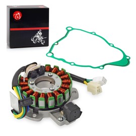 Stator & Plate w/Gasket for Yamaha Timberwolf 250 YFB250 2WD 4WD 1994-2000 Bear Tracker 250 YFM250 2WD 1999-2000 4BD-85510-20-00