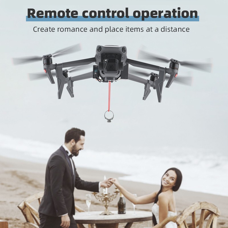 Airdrop System with Landing Gear Drone Thrower Wedding Proposal Delivery