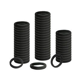 Black Seamless Hair Bands, 50Pcs Hair Bobbles for Women, High Elasticity Hair Ties no Damage 4cm Towel Ring, Ponytail Holders