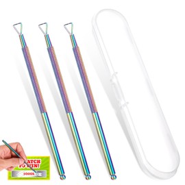 3PCS Lottery Ticket Scratcher Tool, Metal Scratch Off Tool, Scratching Aid, Lotto Scratcher Label Scraper for Lottery Ticket, Multi-Use Scraping Tool for Tickets Stickers Labels Films(Rainbow)