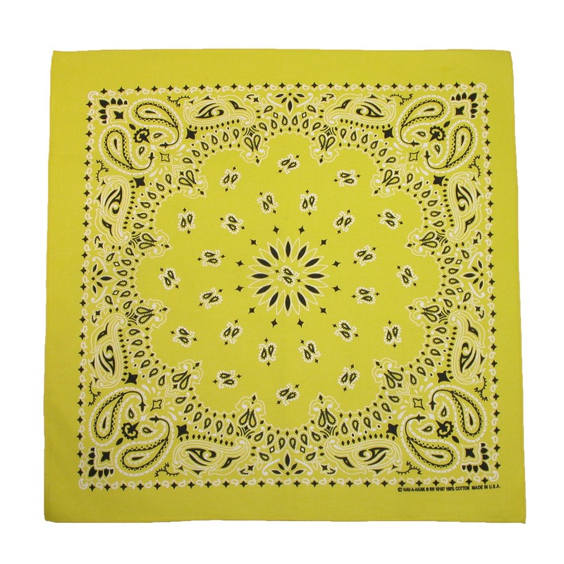 CTM Unisex Cotton Neon Paisley Bandanas, Hot Pink