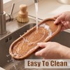 1 Pcs Oval Wooden Tray, Solid Acacia Wood Serving Platter