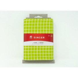 Singer Fabrics, 100% Cotton, Green Plaid, 1 Yard Cut