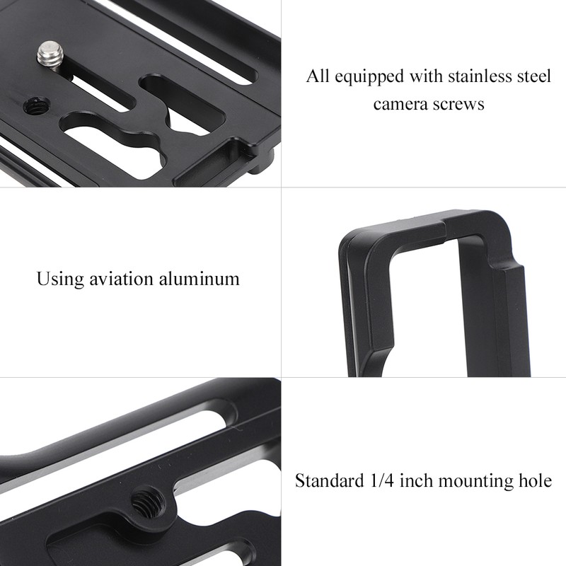 Aluminium Alloy Quick Release L Plate Hand Grip Bracket for