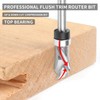 EANOSIC Top Bearing Compression Flush Trim Router Bit 1/4" Shank