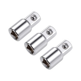 uxcell 3 Pcs 3/8 Inch Drive (F) x 1/2 Inch (M) Socket Adapter for Ratchet Wrenches, Female to Male, Cr-V