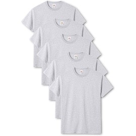 Fruit of the Loom Fruit of the Loom Men's Original T. T Shirt, Heather Grey, XL UK