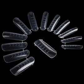 BNG Dual Nail Forms For Gel Builder 130 Pcs Dual Forms Upgraded Style, Professional Polymer Gel Nails Extension Mold Full Cover Acrylic Nail Molds Quick Building