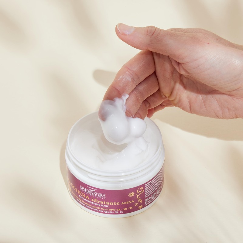 Maternatura, Oat Curl Mask, Curl Defining, Anti-Frizz Effect, Organic Beauty