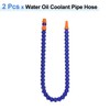 sourcing map 2Pcs G3/8" Thread Flexible Water Oil Coolant Pipe