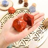 CrystalTears CrystalTears Red Jasper Crystal Stone, Large 4.5-5.5cm Raw Red Jasper Quartz Crystals for Passion, Courage, Strength, Rough Healing Gemstone for Reiki Healing Meditation Decor,Crystal Gifts-2pcs