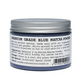 Drink Botanicals Ireland | Premium Grade Blue Matcha Powder | 100% Natural & Pure Blue pea Matcha Tea Powder | Smooth Taste & Vibrant Blue Colour| 30+ Servings | 30 Grams, 1.058oz | PET Recyclable Jar