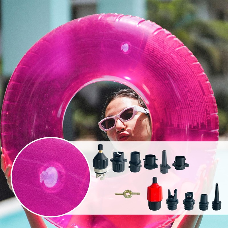Inflatable Sup Pump Adaptor Set, Compressor Air Valve Adapter Air