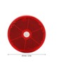 12PCs Round Reflector Red Reflective Sticker Waterproof Signal Warning for