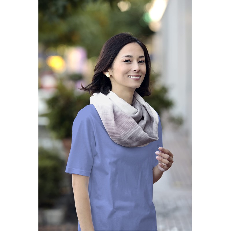 Selvan 100% Cotton Soft Gauze Stylish Snood Gray
