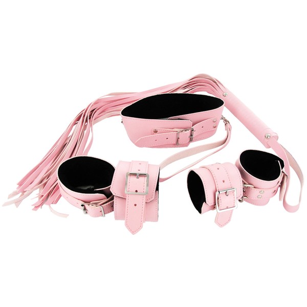 Strict Leather Leather Beginner Bondage Set, Pink