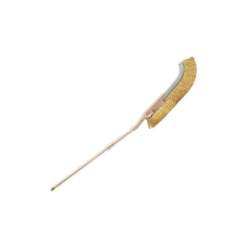 Ichinen Access Strong Tool Cutting/Polishing Channel Brush, Brass Wire, Bend