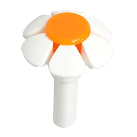 Pet Water Dispenser Flower Head Puco for Cat Fountain Replacement Flower Nozzle for Head for Dogs Round Cubic Stainless Steel Top Water Dispenser Orange