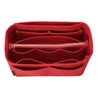 OMYSTYLE Red Slender Large Organizer Insert, Felt Tote Bag Organizer