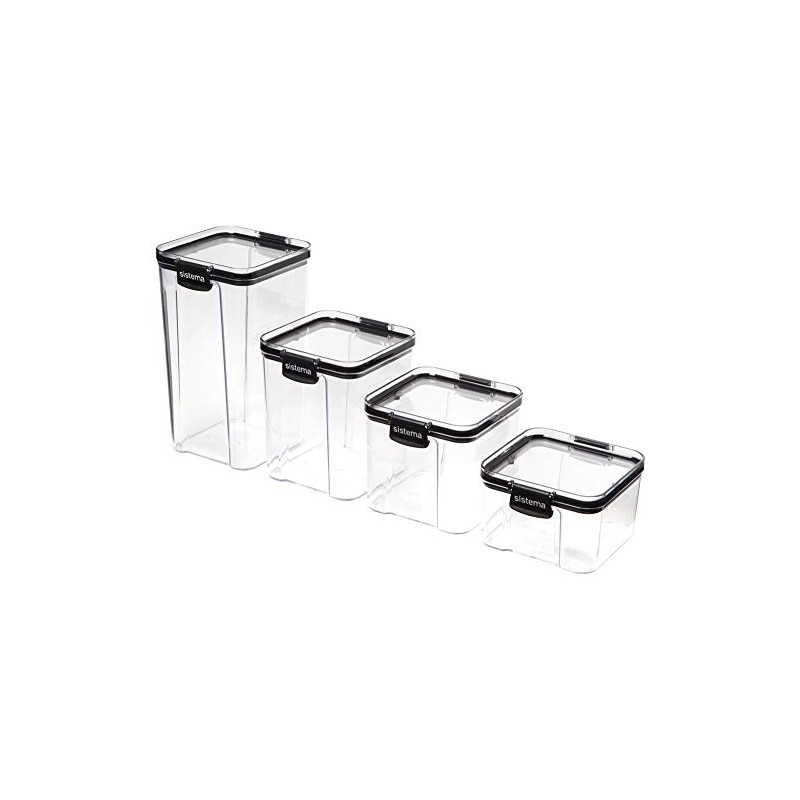 Sistema Ultra Collection Square Food Storage Container, 23.6 oz./0.7 L,