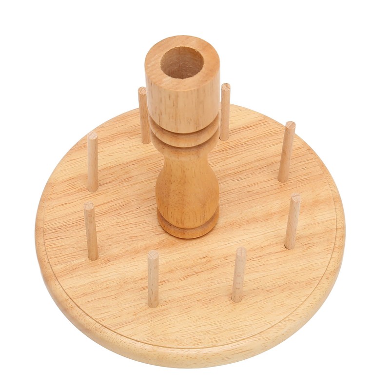Wooden Thread Holder Rack 8 Spools Beech Wood Bobbin Holder