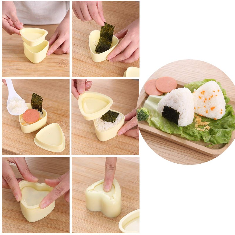 Triangle Sushi Mold,Heart-shaped Sushi Mold, Plum Blossom Sushi Mold Form