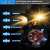 LEDUR Motorcycle Auxiliary Lights Kit White Amber Strobe LED Driving