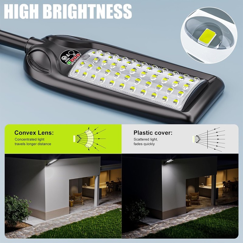 Solar Street Lights Outdoor Waterproof ,30000LM Dusk to Dawn Solar
