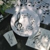 Santex 10 Music Note Paper Plates, Musical Note Party Tableware,