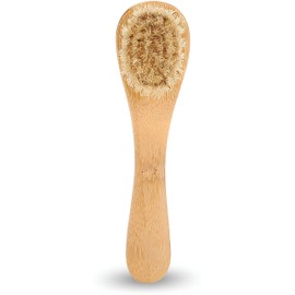 Cepillo de Limpieza Facial de Madera, Manual Cepillos Faciales Exfoliantes Peeling Suave para Cara y Piel Sensible para Limpieza y Exfoliación con Masaje