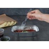 50 Clear Plastic Forks Strong Heavy Duty (Washable & Reusable)