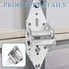 Eagles 6 Packs Garage Door Hinges with Galvanized Finish Heavy