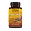Betel Natural Premium Curcumin with Black Pepper Caps Curcumina -