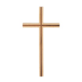 DICOSMETIC Beige Wooden Wall Cross for Wall 10.04x5.12x0.79 Christians Cross Wall Decor Large Hollow Hanging Cross Wood for Church Home Room Easter Decor, Hole: 16x8mm