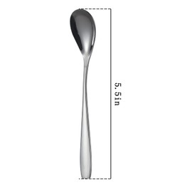 Egg Spoons for Soft Boiled Eggs Stainless Steel 5.5 in Egg Scoop Set of 12 for Dessert Spoon, Tea Spoon,Coffee Spoon,Ice Cream Spoon